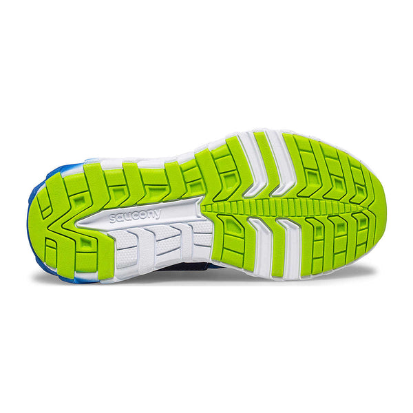 Boy's Saucony | Wind 2.0 A/C Sneaker | Blue/Green Bottom