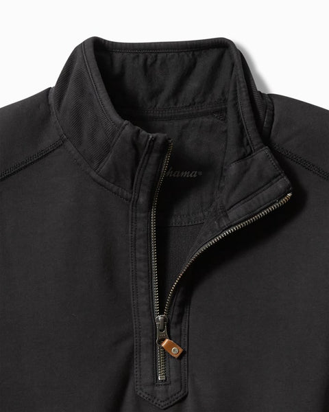 Men's Tommy Bahama | Ben & Terry Half-Zip Sweatshirt | Coal