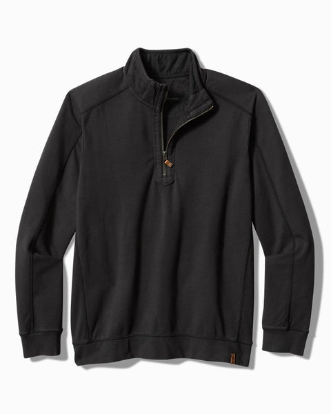 Men's Tommy Bahama | Ben & Terry Half-Zip Sweatshirt | Coal