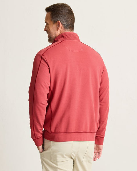 Men's Tommy Bahama | Ben & Terry Half-Zip Sweatshirt | Deep Havana