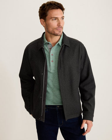 Men's Tommy Bahama | Silverwood Lake Bomber Jacket | Coal Heather