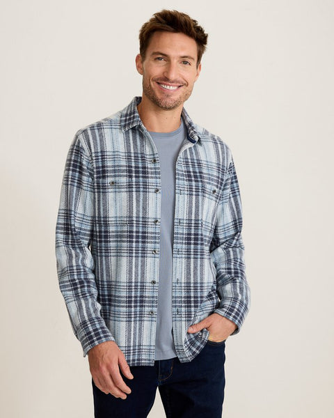 Men's Tommy Bahama | Fireside Santa Fe Stretch Flannel | White Rain