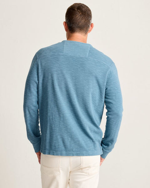 Men's Tommy Bahama | Port Oasis Long-Sleeve Henley | Vintage Blue