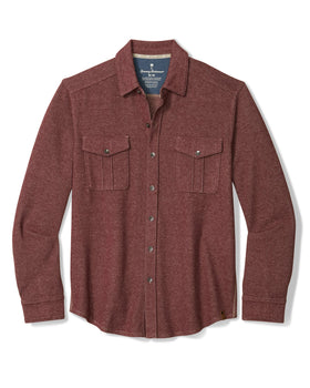 Men's Tommy Bahama | Fireside Coast Long Sleeve Shirt |  Pinot Noir