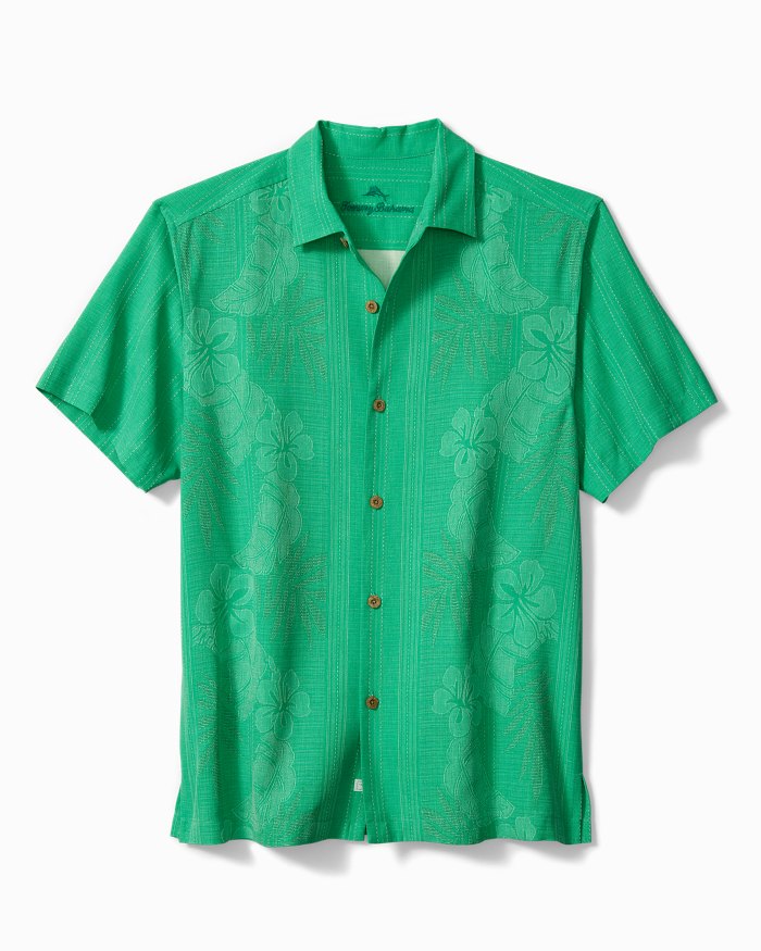 Men's Tommy Bahama | Bali Border Silk Camp | Hawaiian Holly L / Hawaiian Holly