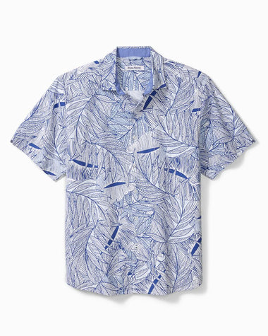 Men's Tommy Bahama | Nova Wave Blue Vines Camp Shirt | Royal Indigo