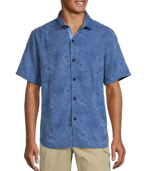 Men's Tommy Bahama | Coconut Point Keep It Frondly Camp Shirt | Bright Cobalt