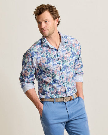 Men's Tommy Bahama |  Nova Wave Amalfi Gardens Shirt | Aquarius