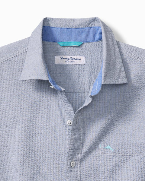 Men's Tommy Bahama |  Nova Wave Long-Sleeve Shirt | Chambray Blue