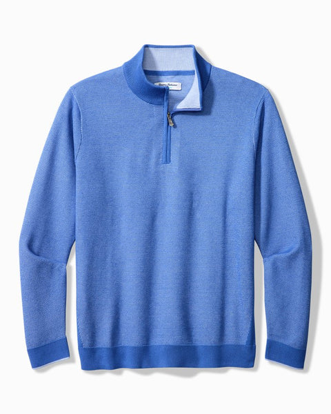 Men's Tommy Bahama | Islandzone Coolside Half Zip | Mountain Bluebell