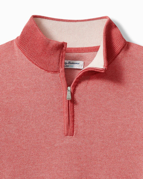 Men's Tommy Bahama | Islandzone Coolside Half Zip | Tutti Frutti Detail