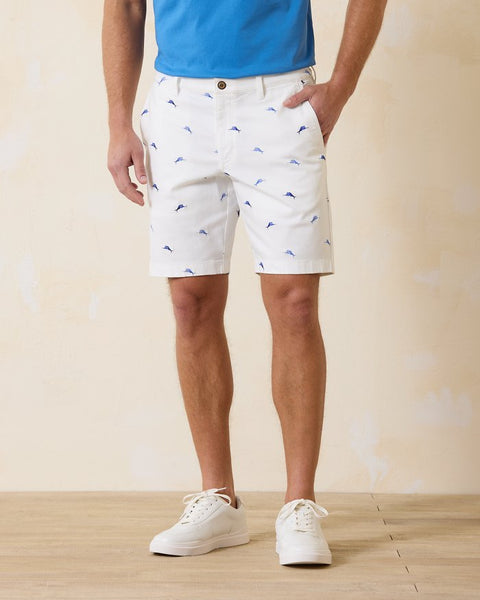 Men's Tommy Bahama | Boracay Marlin Ombre Shorts | White Front