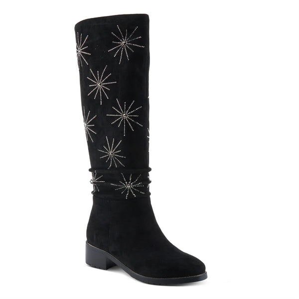 Women's Spring Step | Stardusk Knee High Boot by Azura | Black