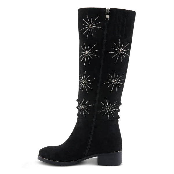 Women's Spring Step | Stardusk Knee High Boot by Azura | Black