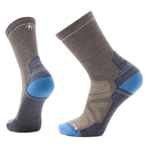 Men's Smartwool | Hike Light Cushion Crew Socks | Taupe/Laguna Blue