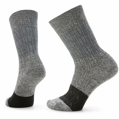 Women's Smartwool | Everyday Color Block Cable Crew Socks | Charcoal