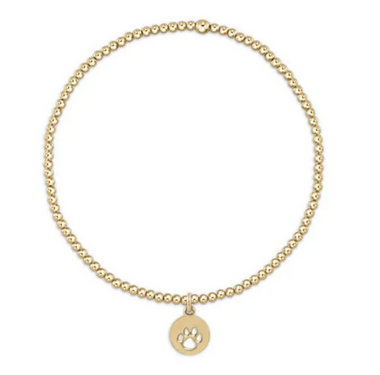 Women's e-newton | Classic Gold Bead Bracelet | Gold