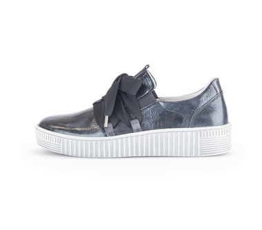Women's Gabor Shoes  | Nuvola Lack Tennis Shoe | Anthrazite