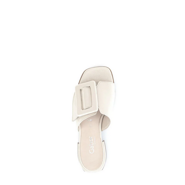 Women's Gabor Shoes  | Knautschlack Sandal | Latte