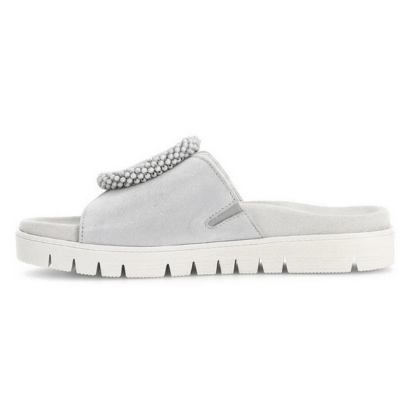 Women's Gabor Shoes  | Samtchevreau Sandal | Light Grey