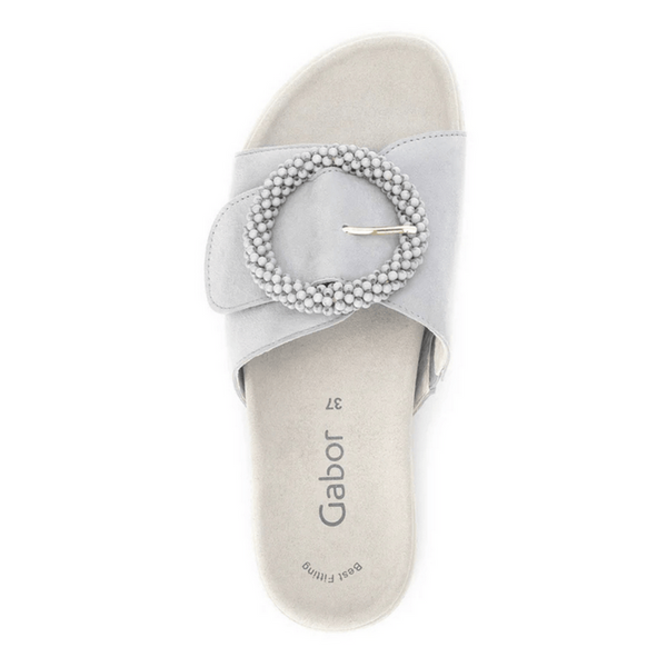 Women's Gabor Shoes  | Samtchevreau Sandal | Light Grey
