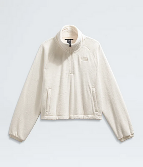Women's The North Face | Osito Lux 1/4 Zip Jacket | White Dune