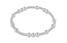 Women's e-newton | Hope Unwritten Sterling 5MM Pearl Bracelet | Silver