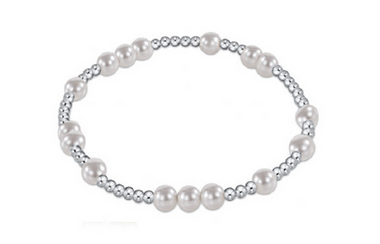 Women's e-newton | Hope Unwritten Sterling 5MM Pearl Bracelet | Silver