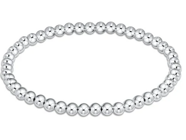 Women's e-newton | Classic Sterling 4mm Bead Bracelet  | Silver