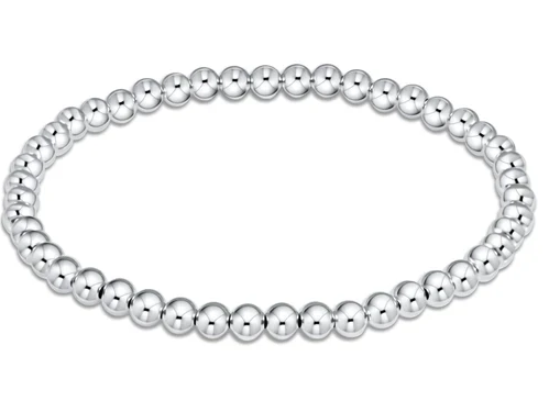 Women's e-newton | Classic Sterling 4mm Bead Bracelet  | Silver