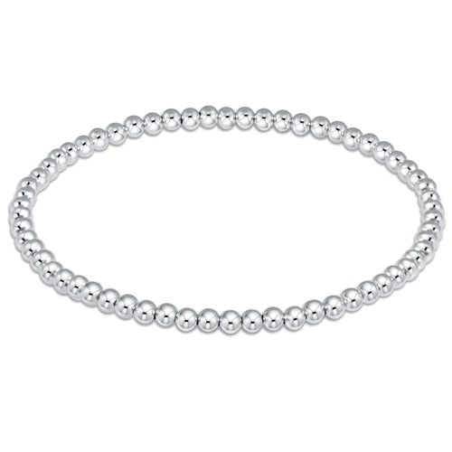 Women's e-newton | Classic Sterling 3mm Bead Bracelet | Silver