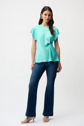 Women's Joseph Ribkoff | Relaxed Fit Crew Neck Pullover | Seafoam