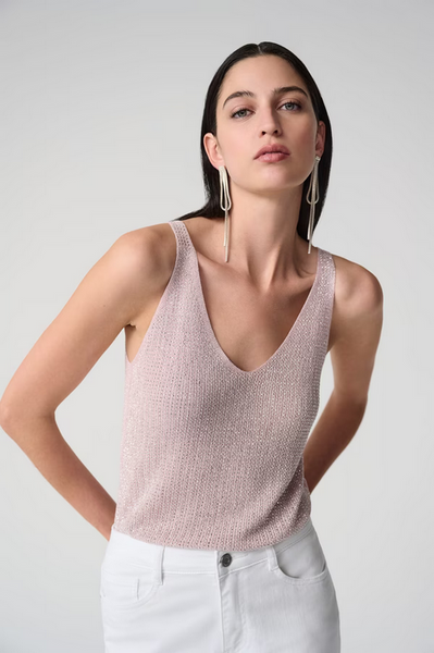 Women's Joseph Ribkoff | Sleeveless V-neck Pullover | Petal Pink