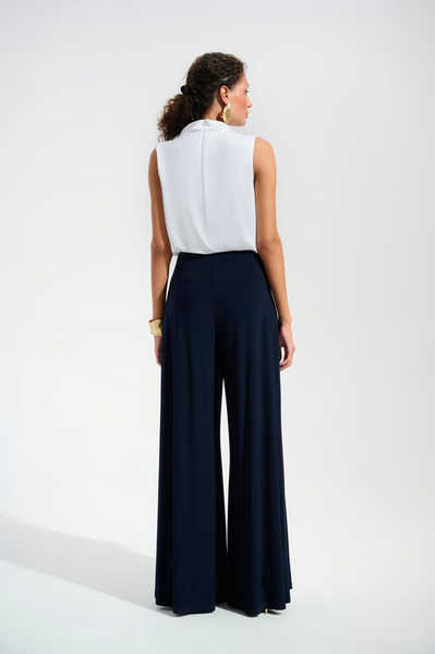 Women's Joseph Ribkoff | Sleeveless Formal Jumpsuit | Midnight/White