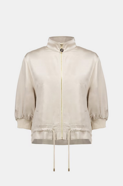 Women's Joseph Ribkoff | Zipper Relaxed Fit Jacket | Moonstone