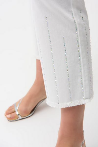 Women's Joseph Ribkoff | Slim Ankle-length Trousers Style | White