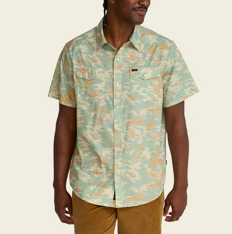 Men's Howler Bros | H Bar B Snapshirt | Dreamland : Seafoam