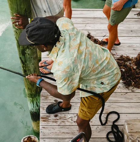 Men's Howler Bros | H Bar B Snapshirt | Dreamland : Seafoam