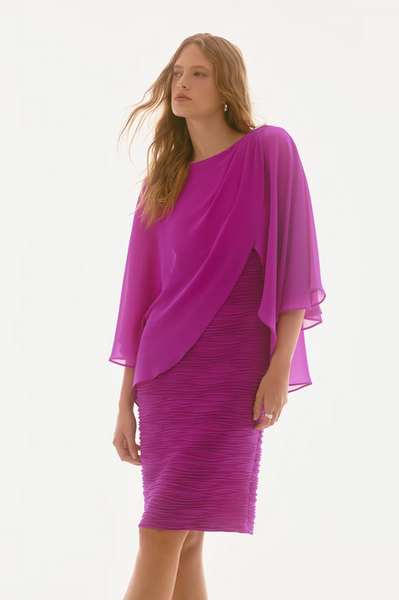 Women's Joseph Ribkoff | Bodycon Knee-length Dress | Purple Orchid