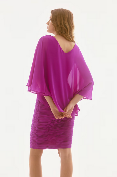 Women's Joseph Ribkoff | Bodycon Knee-length Dress | Purple Orchid