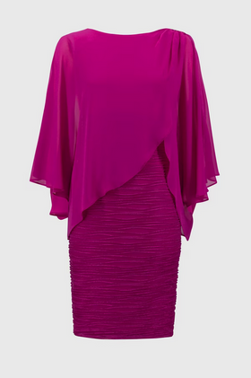 Women's Joseph Ribkoff | Bodycon Knee-length Dress | Purple Orchid