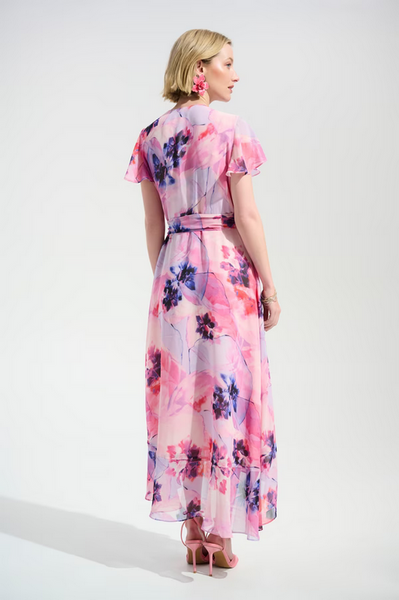 Women's Joseph Ribkoff | Floral V-neck Wrap Dress | Multi