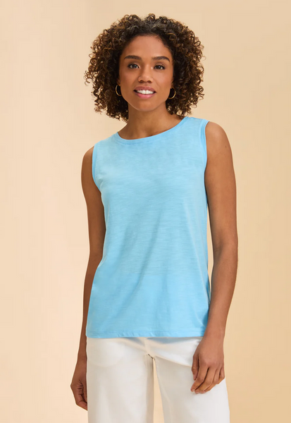 Women's French Dressing | Boat Neck Cami | Pacific Blue