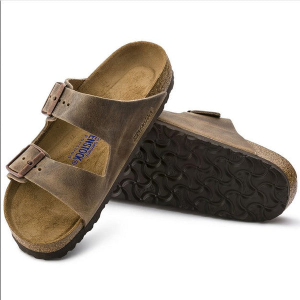 Men's Birkenstock |  Arizona Soft Footbed  | Tabacco Brown