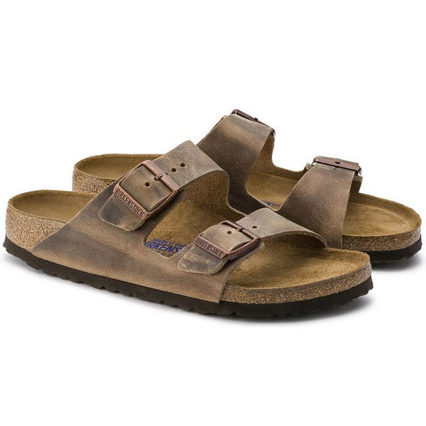 Men's Birkenstock |  Arizona Soft Footbed  | Tabacco Brown
