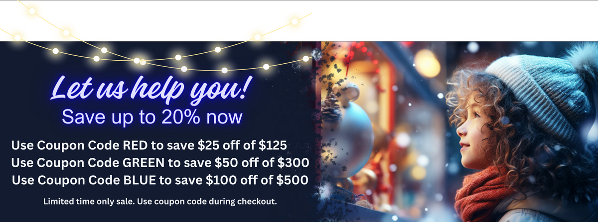 Slider image of 2023 holiday sale