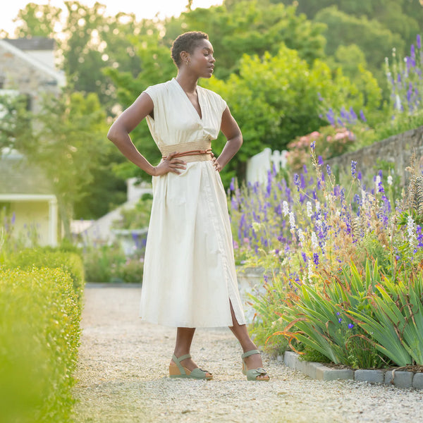 Women's Dansko | Stella Milled Nubuck Wedge Sandal | Sage