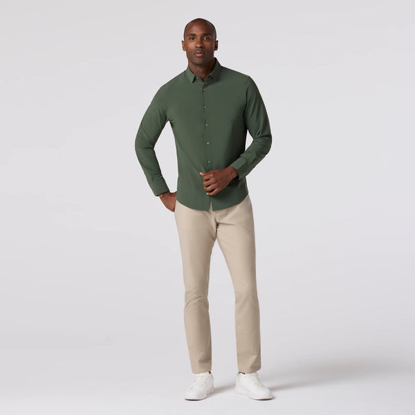 Men's Mizzen + Main | Leeward No Tuck Dress Shirt | Olive
