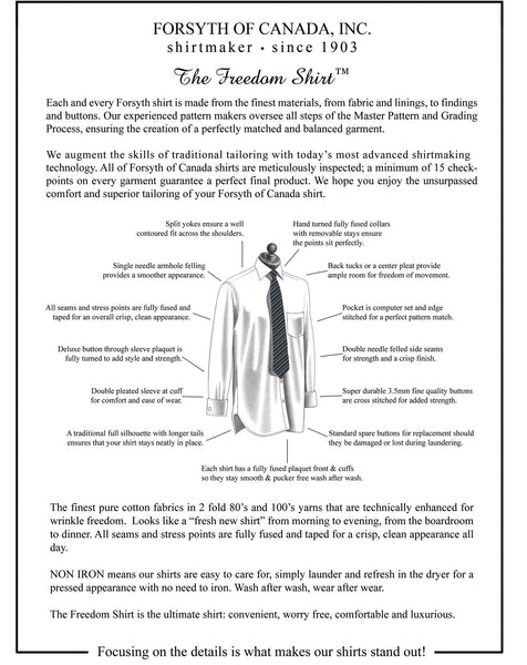 Men's Forsyth The Freedom Shirt Information