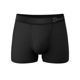 Men's Shinesty | Ball Hammock® Pouch Underwear With Fly | Threat Level Black